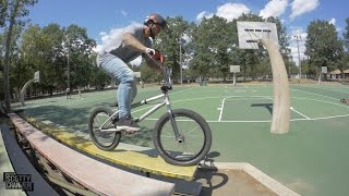 RIDING BMX ON THE COURT!