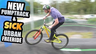 RIDING A NEW PUMP TRACK AND SICK URBAN MTB...
