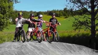 Pumptrack'n ved Leksdal skole juni 2016
