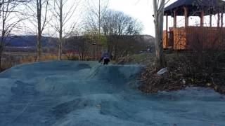 Pump Track. Leksdal Skole. Øystein tester