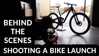 Behind the scenes of shooting a bike launch...