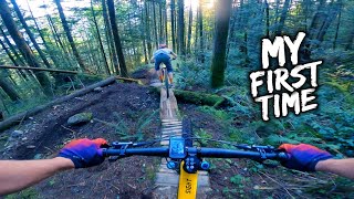 My First Time Riding this Tough Downhill Trail
