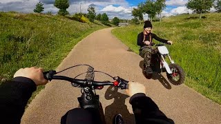 POV ELECTRIC BIKE WHEELIES!