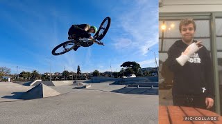 RIDING A HUGE NEW SKATEPARK AND BREAKING MY...