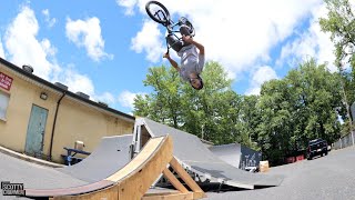 Crazy Backflip Off A Tiny Sketchy Ramp!