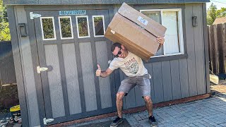 Back home and bustin' boxes!