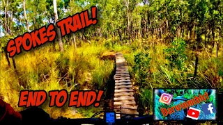 Spokes trail end to end