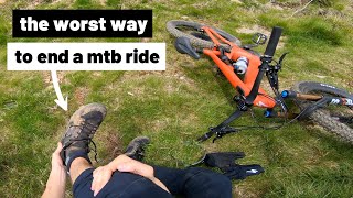 Broken Ankle at Cwmcarn Forest MTB Trails!