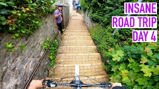 WOULD YOU RIDE THESE INSANELY STEEP STAIRS?//...