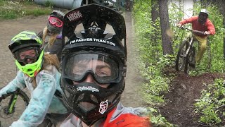 Riding a brand new trail!