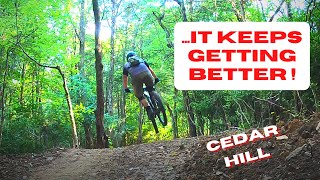 Cedar Hill Park Has a New Down Hill/Jump line...