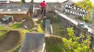 Riding C-Dogs EPIC BACKYARD set up with Kade...