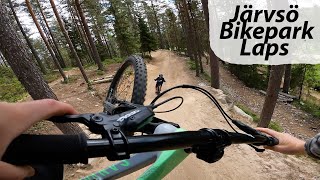 Downhill / Freeride MTB riding @ Järvsö Bikepark