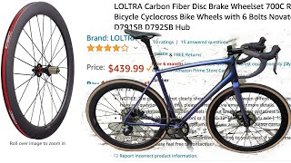 LOLTRA Carbon Fiber Disc Brake Wheelset ...