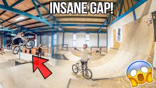 Riding the BIGGEST GAP in the SKATEPARK!