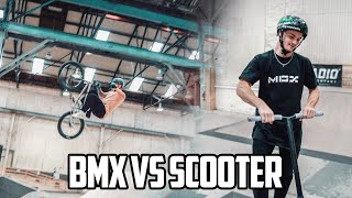 PRO BMX VS PRO SCOOTER RIDER JORDAN CLARK (3x...