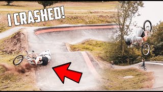 Brutal CRASH At INSANE New Pump Track