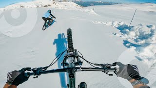 Highway 2 Heaven! ❄️ MTB on snow at Les 2...