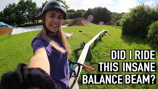 DID I MAKE IT ACROSS THIS SCARY BALANCE BEAM?