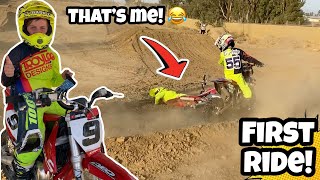 My First Time on a 65cc Dirt Bike!