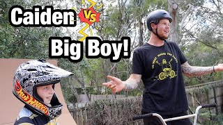 GAME OF BIKE! Caiden VS Big Boy!!