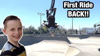 First Time Back at the Skatepark! I Got My...