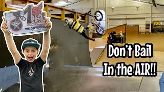Don't Bail in the AIR! First BMX Competition...