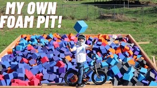I Built A FOAM PIT!!