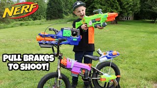The ULTIMATE Battle Bike! Nerf Guns!