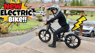 Can I Jump It?! I Got An Electric Bike!!...