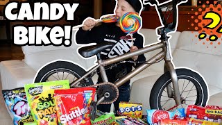 Riding a CANDY bike?!