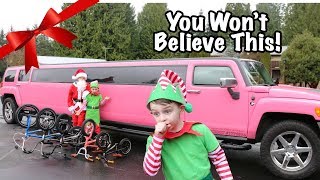 Surprising Kids with New Bikes in a PINK LIMO!!