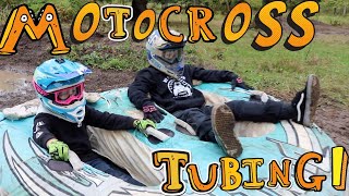 Motocross Tubing! My dirt bike track flooded!!!