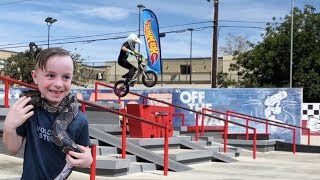 I jumped the Vans sign!! Sketchy Stairs &...