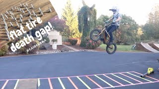 Flat Tire Death Gap Challenge!!!