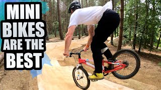 MINI MOUNTAIN BIKES ARE THE BEST -  FULL SPEED...
