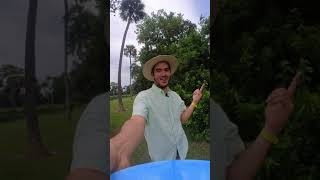 Throwing A Frisbee Golf Disc With Camera...