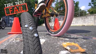 The Official BMX Tire Puncture Test! *See...