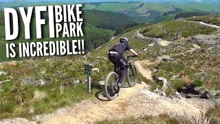 THE NEW TRACKS AT DYFI BIKE PARK ARE...