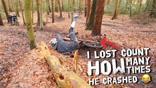 I’VE NEVER SEEN SOMEONE CRASH SO MUCH  BIG...