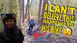 I CANT BELIEVE THIS HAPPENED TO HIS BIKE!?