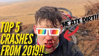 TOP 5 MTB CRASHES OF 2019!