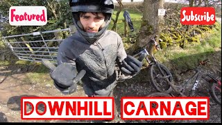 LLANGOLLEN DOWNHILL CARNAGE! **BIG CRASH**