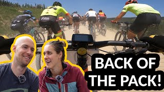 COMMENTATING HIS PRO SHORT TRACK RACE AT MTB...