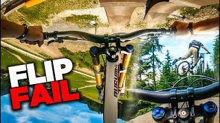 BACKFLIP GOES WRONG ‼️ Downhill Madness at...
