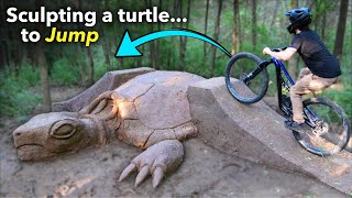 Building a Bike Jump Shaped like a Huge TURTLE!