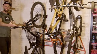 INSTALLING SOME BIKE SECURITY TO THE MAN CAVE...