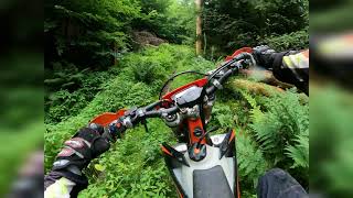 Chilled Moto Enduro riding in Bavarian forest