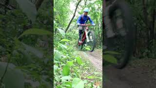 Snake Back Trail, Derrick and his buddy in front.