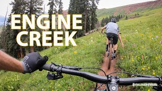 Riding Engine Creek on Coal Bank Pass with...